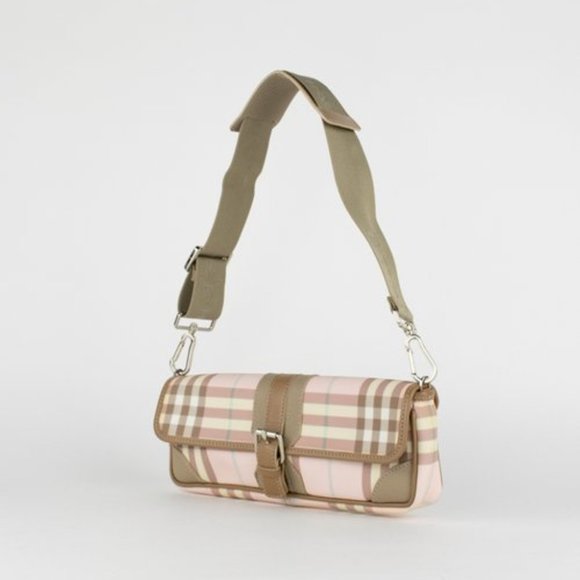 Burberry Pink Nova Check Shoulder Bag - Picture 2 of 11